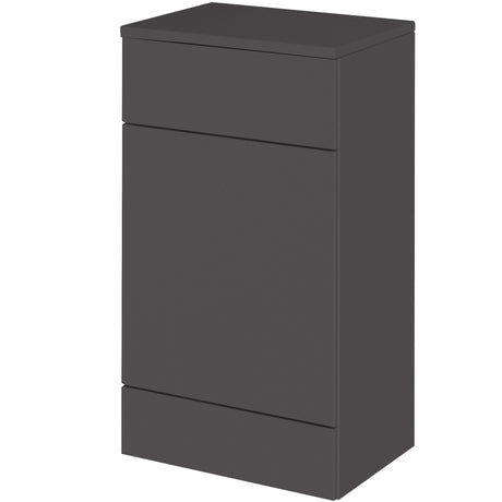 Hudson Reed Fusion Full Depth 500mm WC Unit & Top Gloss Grey CBI905A