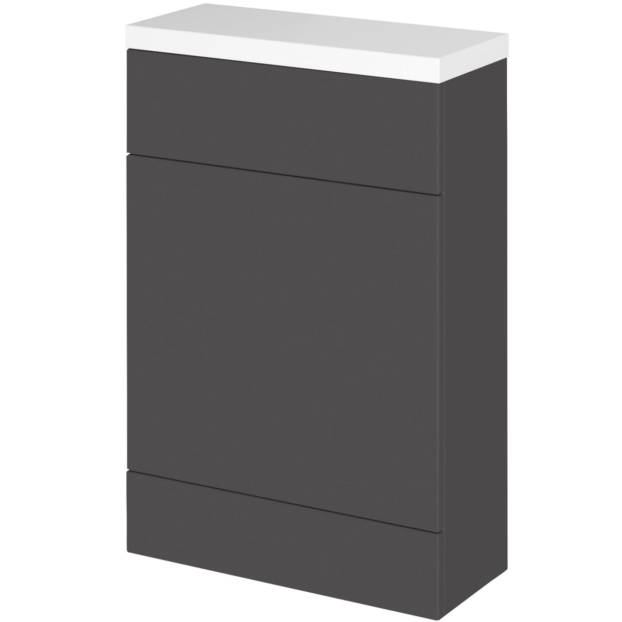 Hudson Reed Fusion Slimline 600mm WC Unit & Top Gloss Grey CBI919