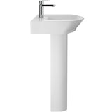 Hudson Reed Maya Basin & Full Pedestal 650mm wide, 1 Tap Hole White CCL003_2