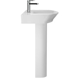 Hudson Reed Maya Basin & Full Pedestal 850mm wide, 1 Tap Hole White CCL004_2