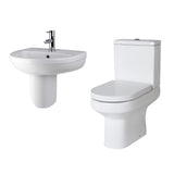 Nuie Harmony Toilet & Wall Hung Basin Suite 500mm CHM007