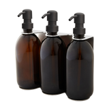 Chrome Triple Wall Mounted Soap Dispenser