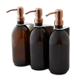 Chrome Triple Wall Mounted Soap Dispenser