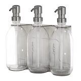 Chrome Triple Wall Mounted Soap Dispenser