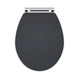 Nuie Classique Soft Close Wooden Toilet Seat With Top Fix Soft Black CLA1499