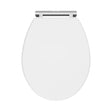 Nuie Classique Soft Close Wooden Toilet Seat With Top Fix Satin White CLA199