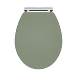 Nuie Classique Soft Close Wooden Toilet Seat With Top Fix Satin Green CLA899