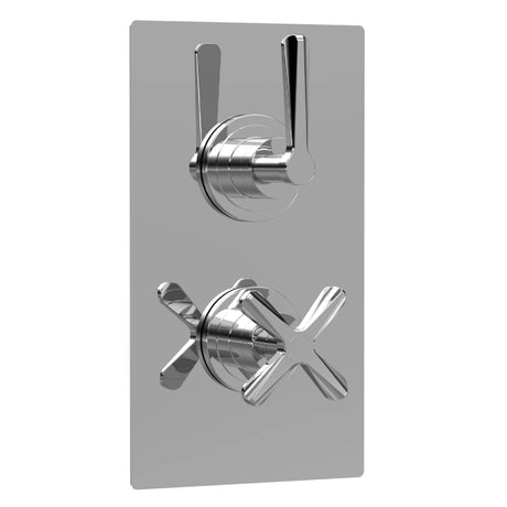 Nuie Aztec 2 Outlet Thermostatic Concealed Shower Valve With Diverter Chrome CLL3207