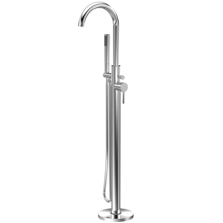 Nuie Aztec Freestanding Bath Shower Mixer Tap with Shower Kit Chrome CLX321
