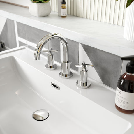 Nuie Aztec 3-Hole Basin Mixer with Waste Chrome CLX337_2