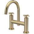 Nuie Aztec Bath Filler Tap Matt Brushed Brass CLX853