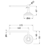 BC Designs Toilet Roll Holder Gold CMA040G LD