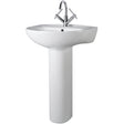 Nuie Melbourne Basin & Full Pedestal 550mm wide - 1 Tap Hole CML002