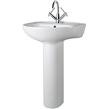 Nuie Melbourne Basin & Full Pedestal 550mm wide - 1 Tap Hole CML002