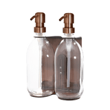 Copper Double Wall Mounted Soap Dispenser