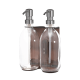 Copper Double Wall Mounted Soap Dispenser