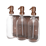Copper Triple Wall Mounted Soap Dispenser