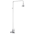 Nuie Edwardian Traditional 1 Outlet Thermostatic Exposed Shower with Rigid Riser Set Chrome CP148