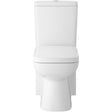 Hudson Reed Arlo Compact BTW Close Coupled Toilet & Soft Close Seat White CPC027
