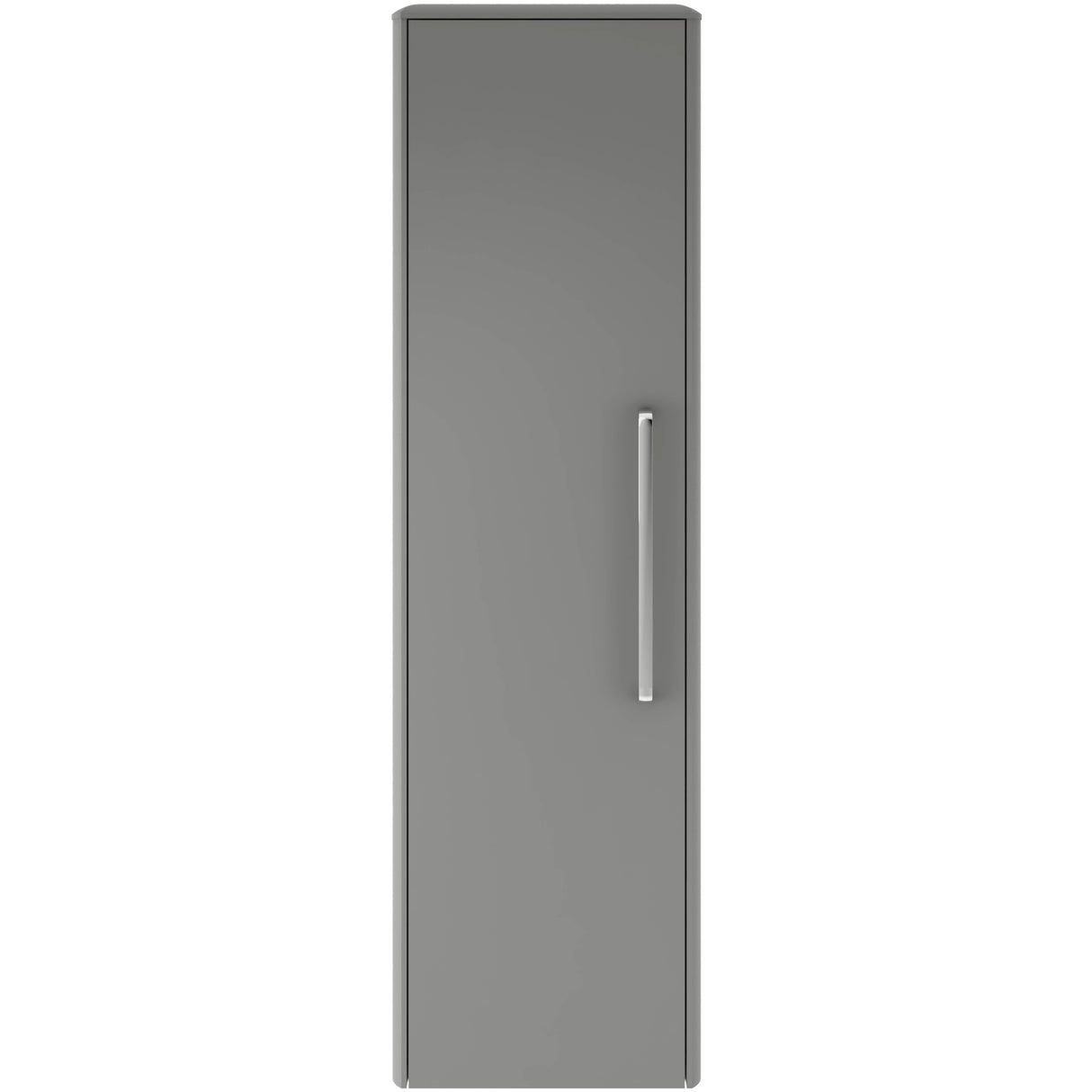 Hudson Reed Solar 1 Door Wall Mounted Tallboy Storage Unit W350 x D250mm Cool Grey CUR262