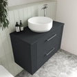 Nuie Round Countertop Basin H120mm x W350mm x D350mm - 0 Tap Hole White NBV162 LS