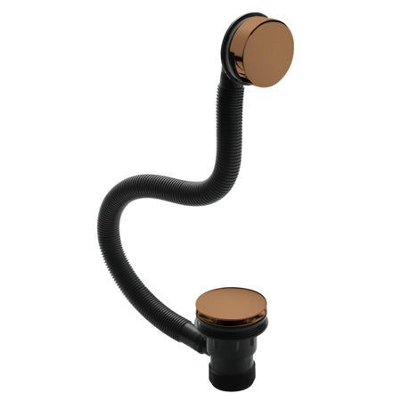 Nuie Easyclean Push Button Minimalist Bath Waste & Overflow E1527 Brushed Bronze