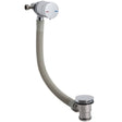 Nuie Round Freeflow Bath Filler Pop-Up Waste & Overflow with Single Lever E301 Chrome