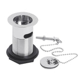 Nuie Basin Waste With Brass Plug & Ball Chain Slotted Chrome E303