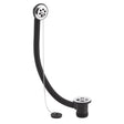 Nuie Contract Bath Overflow - Poly Plug & Ball Chain Waste Chrome E309