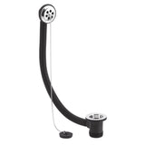Nuie Contract Bath Overflow - Poly Plug & Ball Chain Waste Chrome E309