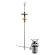 Nuie Traditional Basin Pull-Up Waste Slotted Chrome/White E313_1