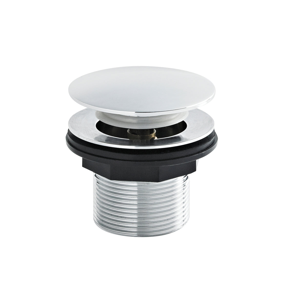 Nuie Push Button Bath Waste Without Overflow Chrome E324