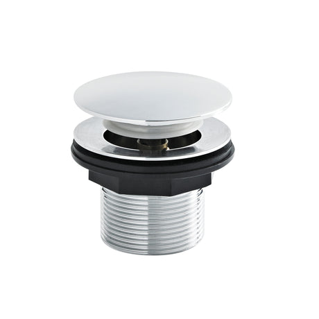 Nuie Push Button Bath Waste Without Overflow Chrome E324