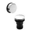 Nuie Easyclean Push Button Minimalist Bath Waste & Overflow E327 Chrome