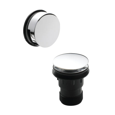Nuie Easyclean Push Button Minimalist Bath Waste & Overflow E327 Chrome