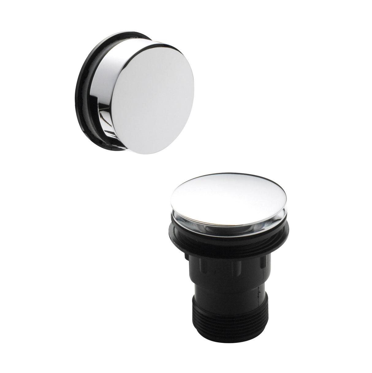 Nuie Push Button Inset Bath Waste & Overflow Chrome E327E