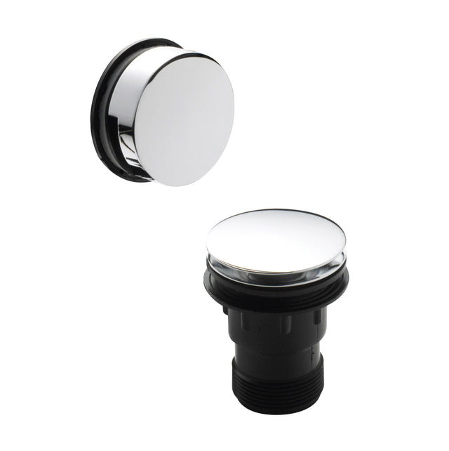 Nuie Push Button Inset Bath Waste & Overflow Chrome E327E