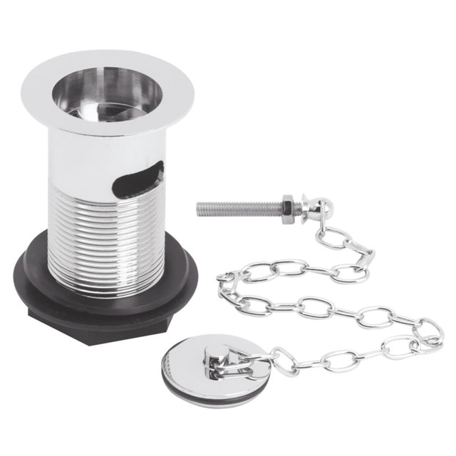 Nuie Basin Waste With Brass Plug & Link Chain Slotted Chrome E353