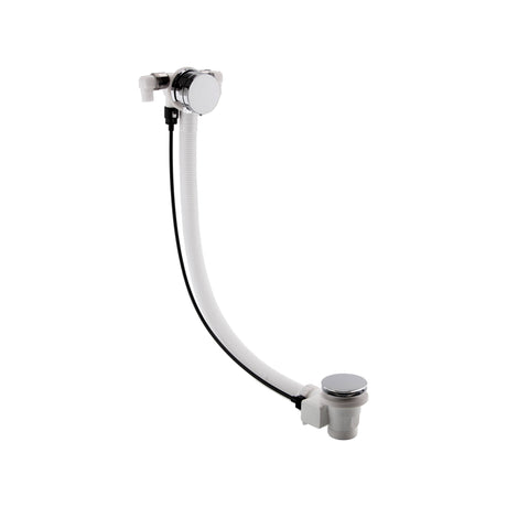 Nuie Round Extended Freeflow Bath Filler Pop-Up Waste & Overflow Chrome E358