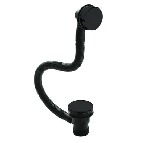 Nuie Easyclean Push Button Minimalist Bath Waste & Overflow E427 Matt Black_2