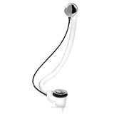 Nuie Round Extended Bath Pop-up Waste & Overflow Chrome EA333