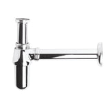 Nuie Round Bottle Trap with 190mm Extension Tube Chrome EA370