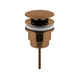 Nuie Push Button Basin Waste Slotted & Unslotted EK1510 Brushed Bronze
