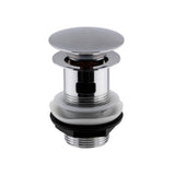 Nuie Push Button Basin Waste Slotted Chrome EK303