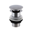 Nuie Push Button Basin Waste Unslotted Chrome EK304