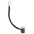 Nuie Square Push Button Bath Waste & Overflow Chrome EK308