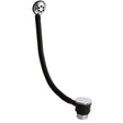 Nuie Round Push Button Bath Waste & Overflow Chrome EK321