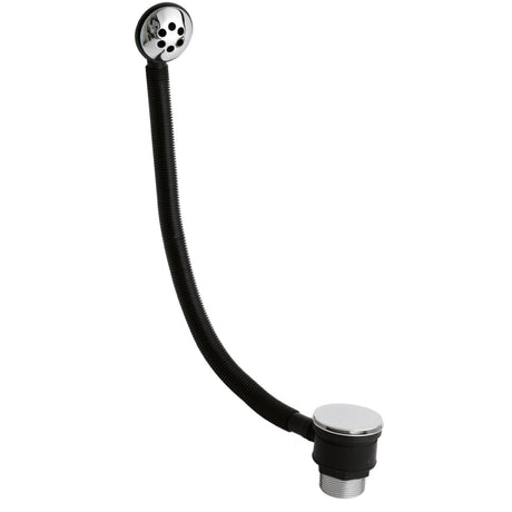 Nuie Round Push Button Bath Waste & Overflow Chrome EK321