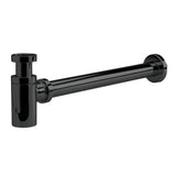 Nuie Round Bottle Trap with 300mm Extension Tube EK402 Black