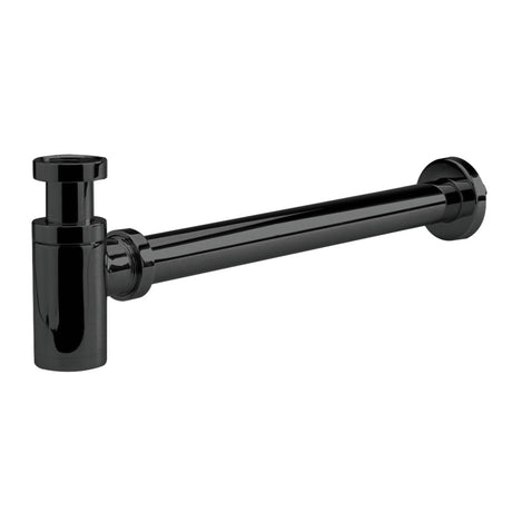 Nuie Round Bottle Trap with 300mm Extension Tube EK402 Black
